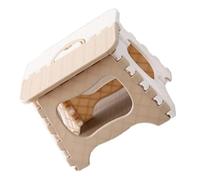 TOBBOMEY Tabouret Pliant Portable Petit Taille en PP Couleur Blanc Cassé, Léger et Compact, Maison, Camping et Randonnée, Tabouret Pratique Facile à Nettoyer Transporter