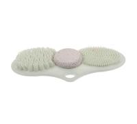 TOBBOMEY Tapis de Exfoliant avec Pierre et Brosse pour Pied Tapis Antidérapant à Ventouses Élimination des Peaux Mortes Massage et Soin pour Hommes et Femmes