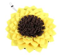 TOBBOMEY Tapis Renifleur pour Chien Format Tapis Alimentation Lent Forme de Tournesol Éducatif Stimule l’Odorat Réduit Le Stress pour Entraînement Canine