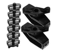 TOBBOMEY Tendeur De Câble Abs Portable 8 Pièces pour Clôture De Jardin Extérieur, Outil De Tension De Fil Plastique Noir, Serrage-Fil Robuste pour Clôture Agricole