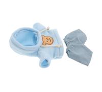 TOBBOMEY Tenue pour Poupée avec Interchangeable et Pantalon Costume Doux et Confortable pour Peluche Ours Vêtements Doudou pour Garçon Fille Ensemble