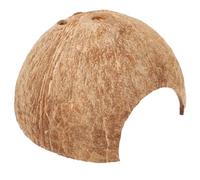 TOBBOMEY Terrarium Reptile Shelter Coque de Noix Vide Naturelle Cachette et Grotte Polyvalente pour Gecko Hermite et Tortue Décoration Aquarium et Accessoire pour Terrariums Reptiles