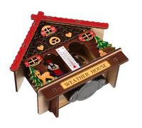 TOBBOMEY Thermomètre Mural Intérieur Extérieur avec Hygromètre Baromètre Robuste pour Maison et Jardin Mesure Précise Température et Humidité Station Météo Polyvalente pour Patio et Sauna