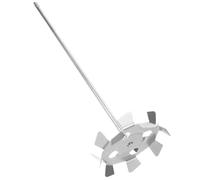 TOBBOMEY Tige de Mélange pour Perceuse Électrique Accessoire Mixeur à Peinture et Plâtre Palette de Mélange Ronde Compatible Bétonnière Outil Solide pour Rénovation et Construction