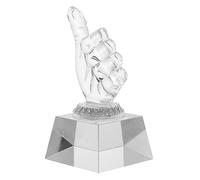 TOBBOMEY Trophée Transparent Forme Main Décoration Décorative Fourniture De Prix pour Maison Bureau