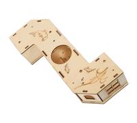 TOBBOMEY Tunnel pour Hamster Accessoire de Cachette pour Rongeurs Tube de Jeu pour Petits Animaux