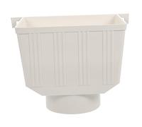 TOBBOMEY Tuyau De Descente Pour Gouttière Connecteur De Collecte Eau De Pluie Rallonge Pour Réservoir De Pluie Entonnoir De Collecte