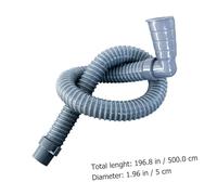 TOBBOMEY Tuyau de Vidange Machine à Laver PVC Mètres Renforcé avec Raccord Coudé Flexible et Adaptable pour Évacuation à Domicile