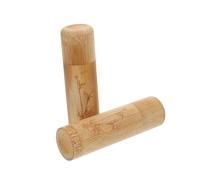 TOBBOMEY Urne Cinéraire Brûle-Parfum Bambou Écologique Lot De 2 Pièces Petite Taille pour Cendres d'animaux De Compagnie Usage Intérieur Respect