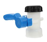 TOBBOMEY Vanne à Disque DN40 pour Cuve IBC 1000L Adaptateur Plastique 62mm Raccord de Vidange pour Réservoir d'Eau Industriel Vanne de Remplacement Commande Manuelle Réglable
