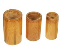TOBBOMEY Ventouses en Bambou Thérapeutiques 3 Tailles Cire D’abeille et Charbon de Bambou, Ensemble de 3 Gobelets pour Massage du Corps et Soins de Bien-être, Outil Professionnel