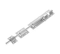 TOBBOMEY Verrou Loquet Coulissant Acier Inoxydable Targette Porte Effraction Loquet Verrouillage Intérieur et Extérieur Serrure Glissière pour Porte et Fenêtre Verrou de Sécurité