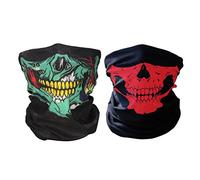 ToBe-U Seamless Multi Function Half Face Skull Tube Mask pour Halloween
