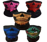 ToBe-U Seamless Multi Function Half Face Skull Tube Mask pour Halloween
