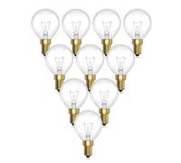 TobeBright Ampoule E14 62W Dimmable Globe Blanc Chaud 2700K Ronde P45/G45 Petit Culot à Vis AC 220-240V pour Lampe de Table, Applique Murale (Lot de 10)
