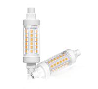 TobeBright Ampoule LED R7s 78mm 10W Dimmable, Blanc Chaud 3000K, équivalent 100W J78 Lampes Halogènes, 660LM, AC 230V, Angle d'éclairage 360°, Ampoule R7s LED pour lampes de sécurité, Lot de 2