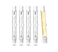 TobeBright Ampoules Halogènes R7s 48W 78mm Blanc Chaud 2700K Gradable 750lm J78 Projecteur Halogène Linéaire Projecteur à Double Extrémité R7s Pour Le Travail, La Sécurité (Paquet de 5)