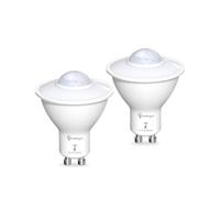 TobeBright LED Intelligent Ampoule de Lumière de Mouvement, GU10 PIR Ampoule de Capteur de Lumière 5W, Blanc Froid 6000K, Auto on/off LED Lampe de Sécurité pour Escalier, Garage, Couloir(2 paquets)