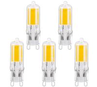 TobeBright Lot de 5 ampoules LED 2 W G9 4000 K blanc naturel COB LED 250 lm équivalent à ampoule halogène G9 25 W Ampoule capsule Type JC Intensité non variable