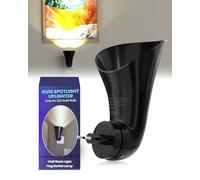 TobeBright Projecteur de Mur GU10 avec Prise, Appliques d'Intérieur Orientables, Wall Washer sur Prise Murale, Douille GU10 Rotative à 360°, AC220-240V, Max 10W LED (Ampoule Non Incluse)