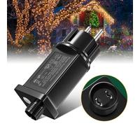 Tobebright Transformateur LED 31V 6W, IP44 Alimentation LED Basse Tension avec 8 Modes, Fonction de Minuterie et de Mémoire, Adaptateur de Remplacement pour Éclairage de Noël Rideau Lumineux