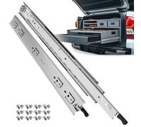 ToBeGreat Glissiere Pour Tiroir Charge Lourde 600 mm Avec Serrure Camping Car & Armoire à outils Latéral Coulisse de Sortie Totale Rail Coulissant Glissière a Bille max 68 kg 1 Paire(2 pièces)