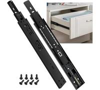 ToBeGreat Glissière Pour Tiroir Charge Lourde Soft Close 400 mm, Montage Latéral, Coulisse à Billes Silencieuse 45 kg, Pour Cuisine, Bureau, Chambre 1 Paire(2 pièces)