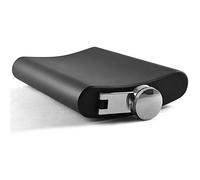 ToBeIT Flasque a Alcool en Acier Inoxydable 8oz/234ML - Whisky Flasque en Noir Mat - Fiole Alcool - Flasques Portable avec Entonnoir (8oz)