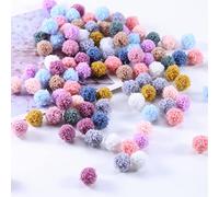 ToBeIT Pompons Multicolores - Craft Pompons - Petit Pompom Loisir Creatif - Peluche Pompom pour le Bricolage, Artisanat Créatif (A-1,5 cm)