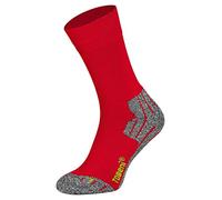 Tobeni 2 Paires Hightech Sports Chaussettes Trekking Randonnee Fonctionnelles pour les Femme Couleur Rouge Taille 35-38