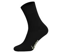 Tobeni 6 Paires Femme Homme Chaussettes en Bambou Affaires sans Élastique Unisexe Couleur Noir Taille 35-38