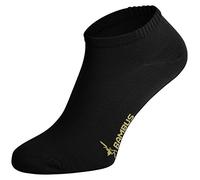 Tobeni 6 Paires Femme Homme Unisexe Socquettes Chaussettes Bottines Baskets Bambou Couleur Noir Taille 39-42