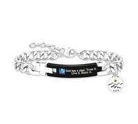 Tobestu Bracelet Dieu a un Plan - Bijoux Chrétiens Motivationnels - Charm Foi Graine de Moutarde YA4354