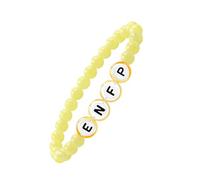 Tobestu Bracelet ENFP Jaune Clair - Bijou en Agate Calcédoine - Accessoire Énergie Humeur - YA5886