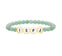 Tobestu Bracelet ISFJ Vert Clair - Perles de Calcédoine - Bijou Type Personnalité Homme Humeur Émotionnelle YA5886