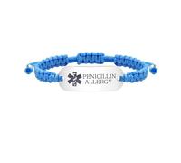 Tobestu Bracelets d'Alerte Médicale en Acier Inoxydable Bracelet d'Alerte Médicale Pénicilline Allergie - YS5833