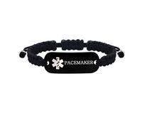 Tobestu Bracelets d'Alerte Médicale en Acier Inoxydable Bracelet d'Identification des Informations de Santé avec Symbole d'Urgence - YS5833