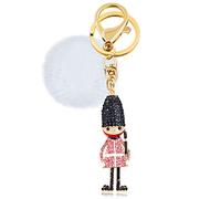 Tobestu Porte-clés en forme de soldat gardien avec strass étincelants pour sac à main, portefeuille, porte-monnaie, voiture, rose, M