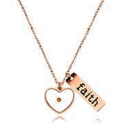 Tobestu Y559 Collier avec pendentif en forme de graine de moutarde en acier inoxydable, Résine