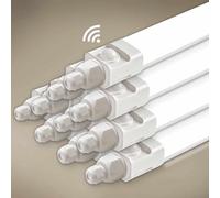 Tobeter 10 Pièces Neon LED 150 CM avec Detecteur de Mouvement, 45W 4500LM Tube Sensor Lampe, Linkable Luminaire Plafonnier Reglette Led, Blanc Neutre 4000K IP65 Pour Garage, Cave, Atelier, Couloir