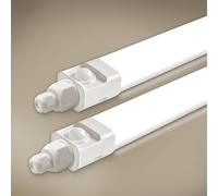 Tobeter 2 Pièces Neon LED 120 CM avec Detecteur de Mouvement, 36W 3600LM Tube Sensor Lampe, Linkable Luminaire Plafonnier Reglette Led, Blanc Neutre 4000K IP65 Pour Garage, Cave, Atelier, Couloir