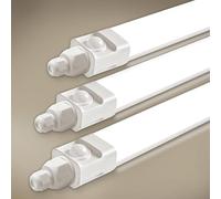 Tobeter 3 Pièces Neon LED 120 CM avec Detecteur de Mouvement, 36W 3600LM Tube Sensor Lampe, Linkable Luminaire Plafonnier Reglette Led, Blanc Neutre 4000K IP65 Pour Garage, Cave, Atelier, Couloir