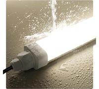 Tobeter Neon Tube LED 150 CM Lampe 45W 4500LM Reglette LED Linkable Luminaire Plafonnier Led, Blanc Neutre 4000K IP65 Pour Garage, Bureau, Cave, Atelier, Salon, Hôpital, Entrepôt