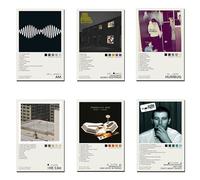 TOBIANG Arctic Poster Monkeys Music Album Cover Lot de 6 affiches sur toile sans cadre 20 x 30 cm