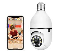 TOBILE Caméra Ampoule, E27 1080P HD WiFi Caméra Ampoule, 360 Degrés Caméra De Surveillance Ampoule avec Vision Nocturne, Suivi Automatique, Audio Bidirectionnel, Détection De Mouvement
