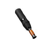 TOBILE Grand parapluie pour homme d'affaires, 1,2 m, entièrement automatique, coupe-vent, poignée en bois 10 K, parapluies de golf - Noir, Noir, bleu, gris., A