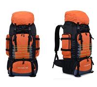 TOBILE Sac à dos de voyage 90 l pour randonnée, camping, alpinisme, sport, sac de voyage, orange