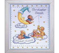 Tobin Design Works Crafts Heavenly Bears Échantillon Multicolore 20,3 x 25,4 cm