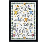 Tobin Design Works Crafts Kit de broderie au point de croix, multicolore