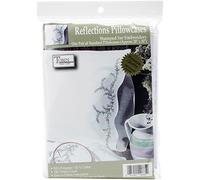 Tobin Design Works Crafts Paire de taies d'oreiller estampillées pour Broderie, 50,8 x 76,2 cm, Reflets